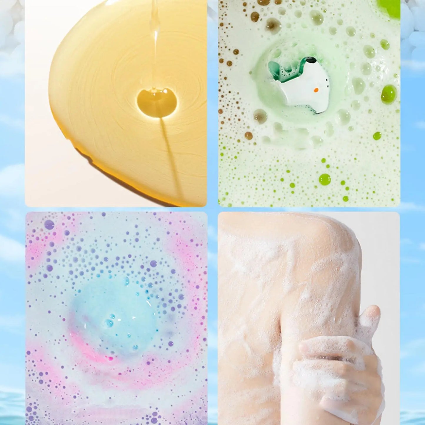 12Pcs Ocean Themed Bath Bombs Gift Set with Surprise Sea Animal Toys Inside Natural Bubble Bath Salt Balls for Kids Holiday Gift