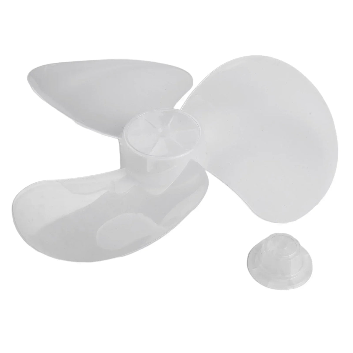 28cm Plastic Fan Blade 3 Leaves Standing Pedestal Fan Blade Table Fanner With Nut Cover Electric Fan Accessories