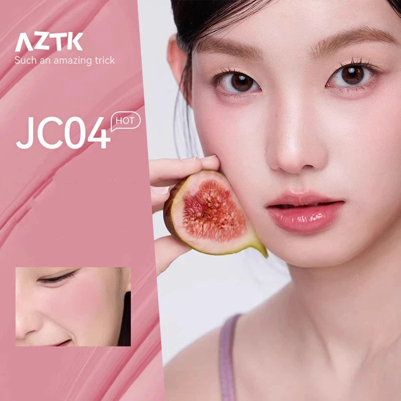 AZTK Blusher Color Face Makeup Rendering Liquid Blush Moisturizer Long Lasting Eye Shadow Beauty Expands Cheek Tint Cosmetics