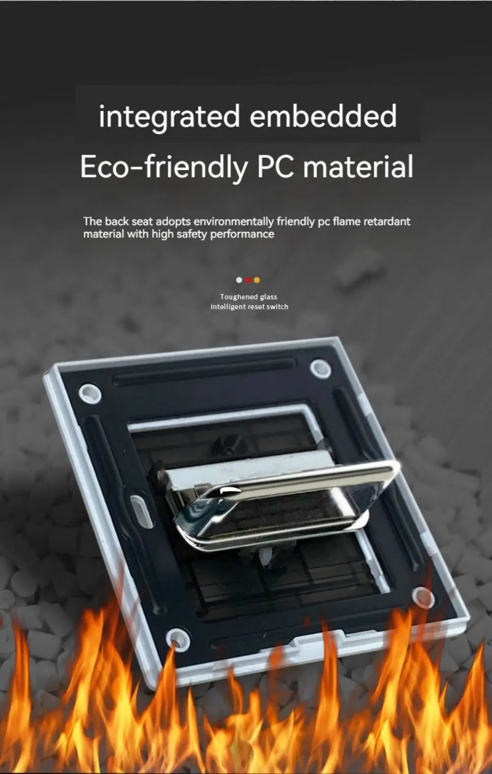 Glass Panel Wall Switch LED European 16a Socket Retro Toggle Light Switch EU UK Standard 2way Socket 1-4gang USB Home Decoration