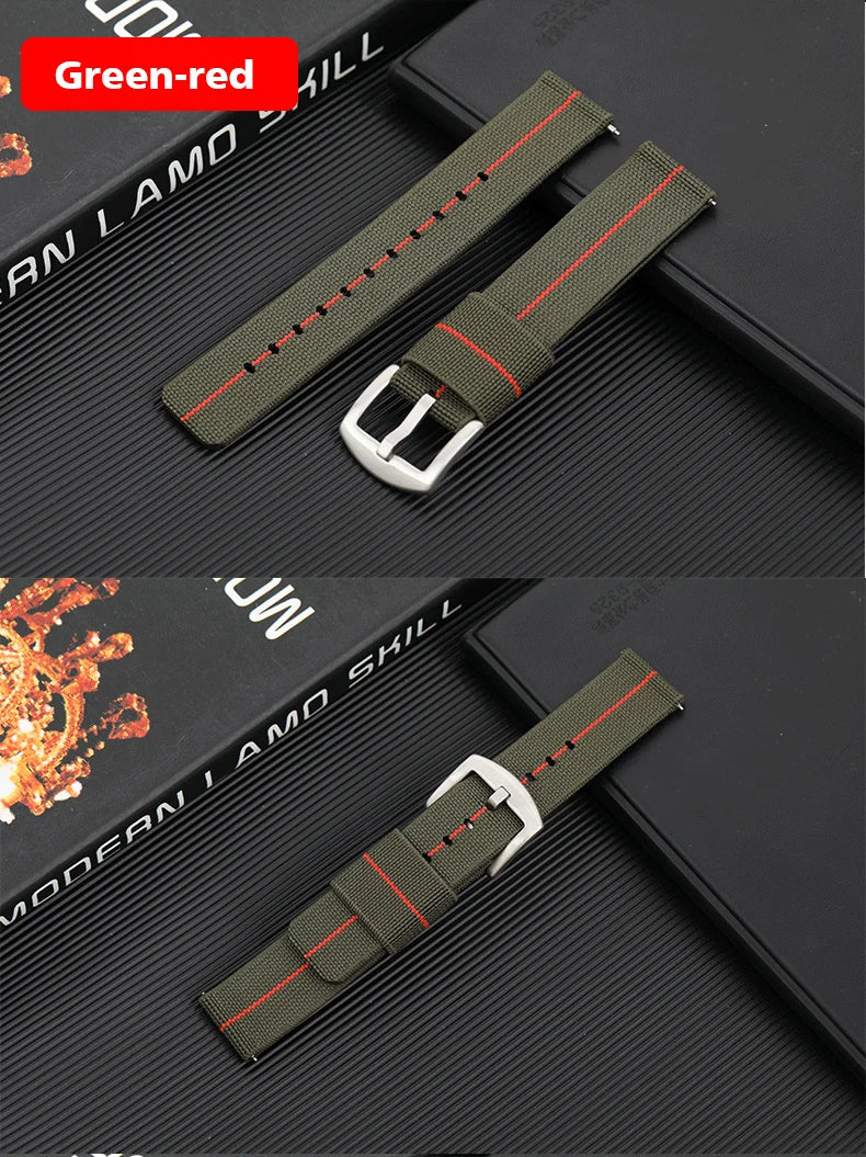 Nylon Watch Band 18mm 20mm 22mm Bracelet Elastic Watch Strap Universal Fast Release Wrist Band Belt Replacement Accessories