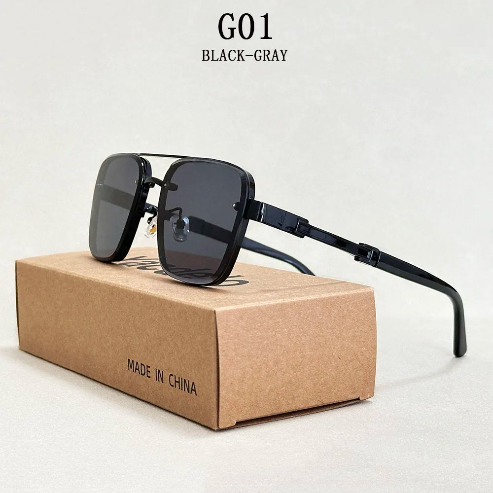 New Sunglasses For Men Luxury Fashion Glasses Sunscreen  Square Sunglasses Women Trendy Vintage Gafas De Sol Hombre Zonnebril Su