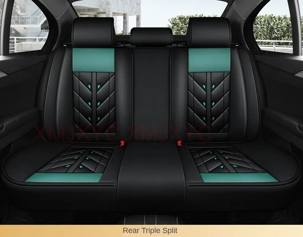 Universal Style Full Coverage Car Seat Cover for Ford Focus Mk4 Audi A6 4F W211 Skoda Kodiaq Clio 4 Car Accessories Pu Leather
