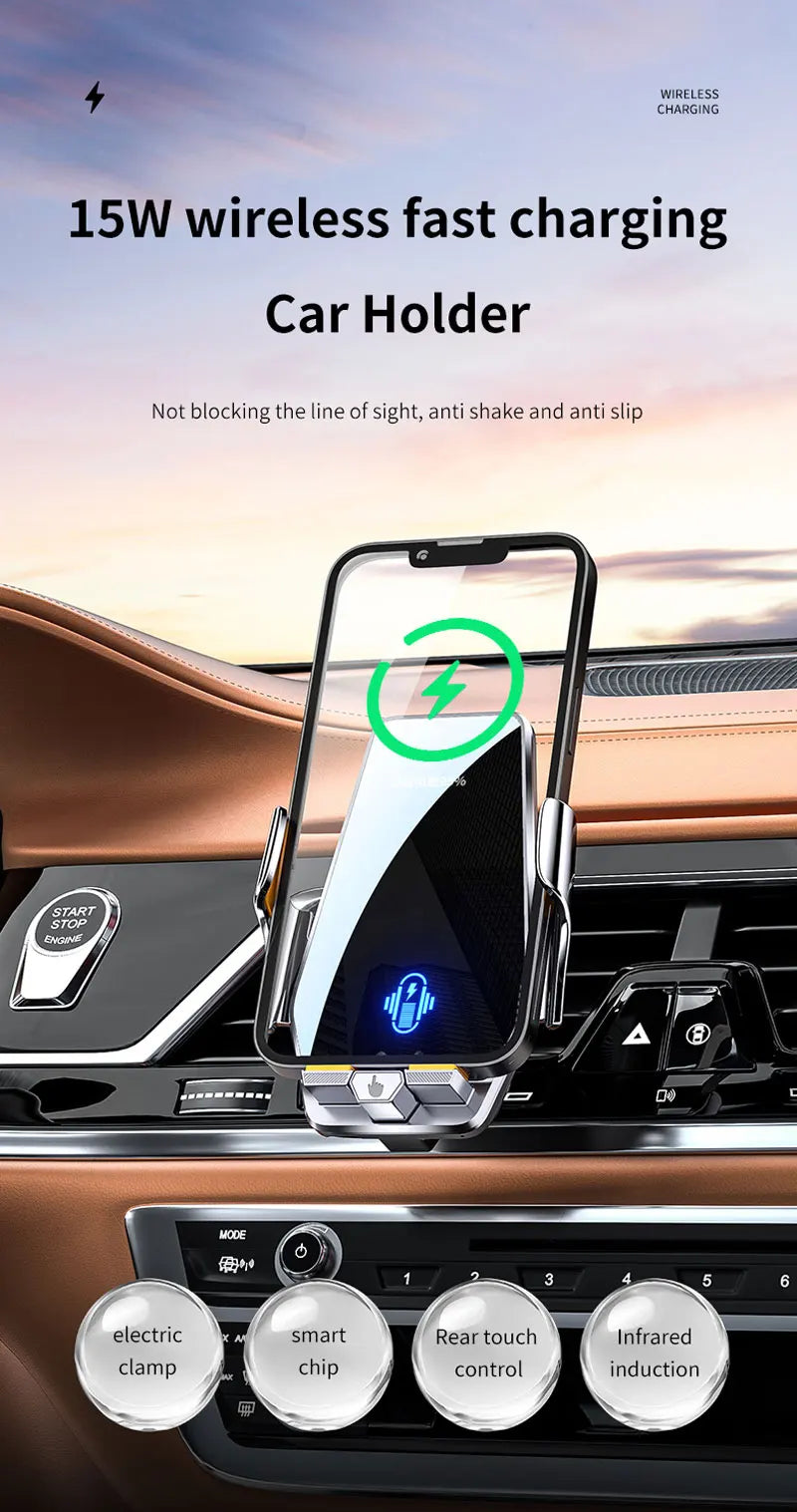 Car Phone Holder For AUDI A3 S3 8V 2014 2015-2020 Magnetic Wireless Charging Magsafe Dedicated Mobile phone stand Accessories