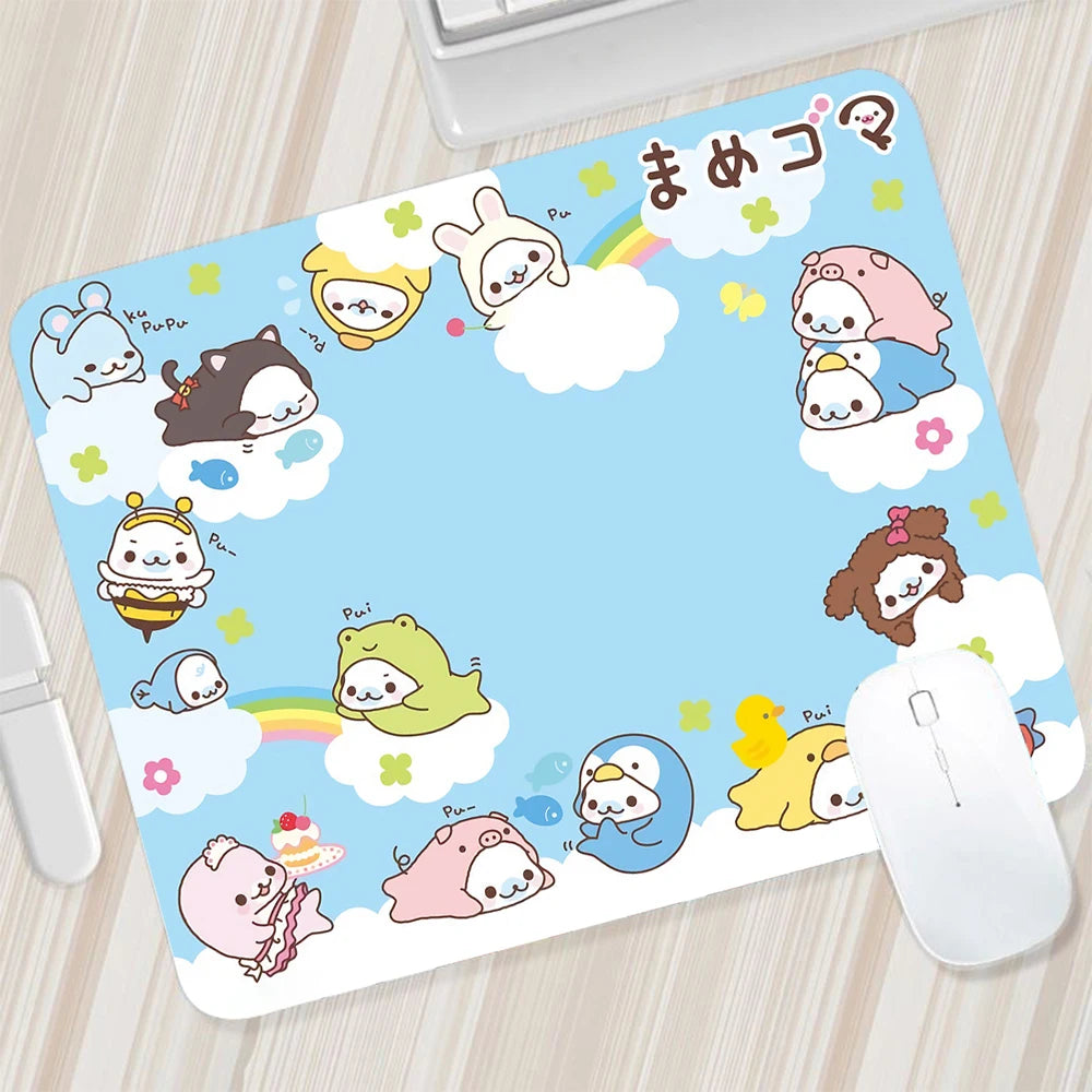 Japanese Cute Mamegoma Small Mouse Pad Gaming Mousepad PC Gamer Mouse Mat XXL Computer Pad Keyboard Mat Desk Pad Laptop Mausepad