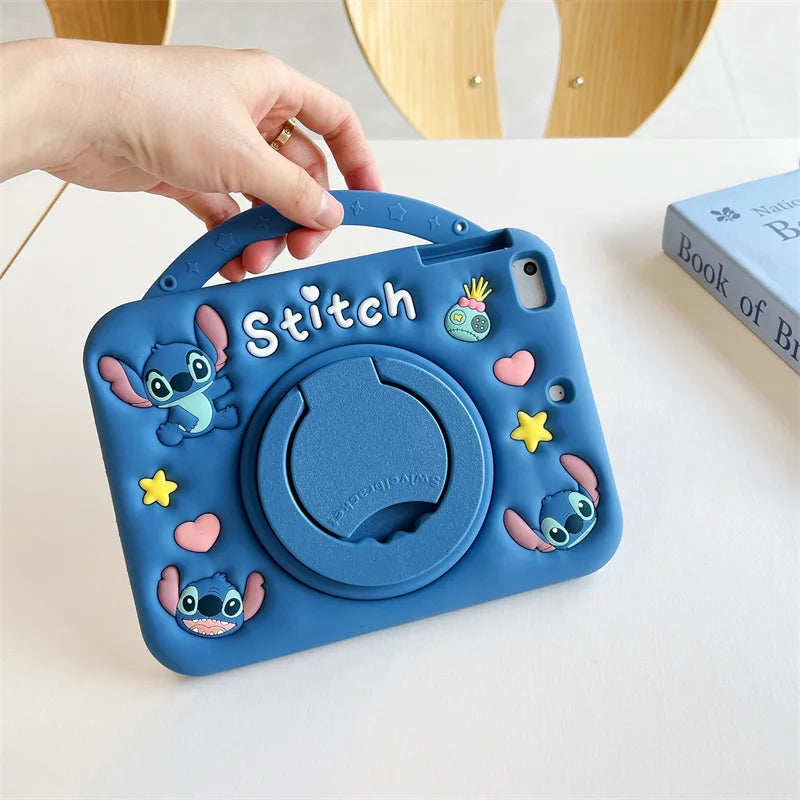 For Huawei Matepad Air 12 11.5 11 T10 SE 10.4 11.5 S 2024 C5 M6 10.1 12.1 in Cute Cartoon Stitch Silicone Tablet Protective Case
