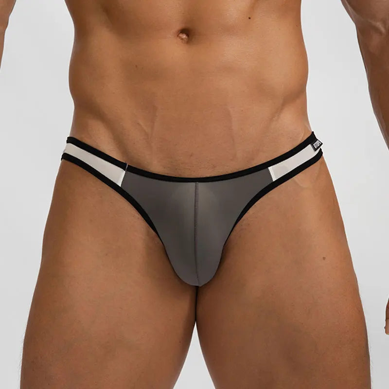 Ice Silk Sexy Men Underwear Briefs Cueca Mid Waist Thin Calcinha Quick Dry Youth Panties Ropa Interior Hombre U Pouch Underpants