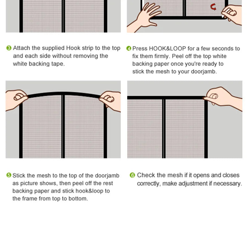 Window Mosquito Net Screen Mesh with Zipper Customized size white  Invisible Fiberglass Mesh Summer Prevent Mosquitoes Flies