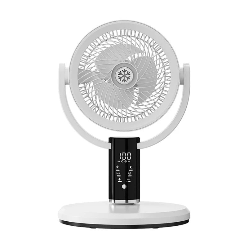 High Efficiency Floor Fan with Wide Angle Airflows Distribution Portable Air Circulator Remote Control Bedroom Quiet Fan