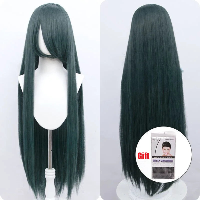 Snoya 100cm synthetic long straight cosplay wig with bangs Heat Resistant hair Anime pink blonde red purple women wig