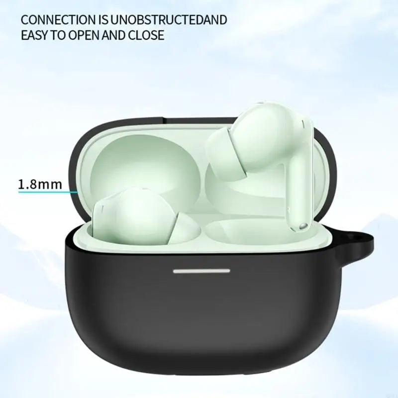 Silicone Protective Case for Redmi Buds 6 Pro Wireless Headphone Protector Case Cover Shell Housing Anti-dust Sleeve