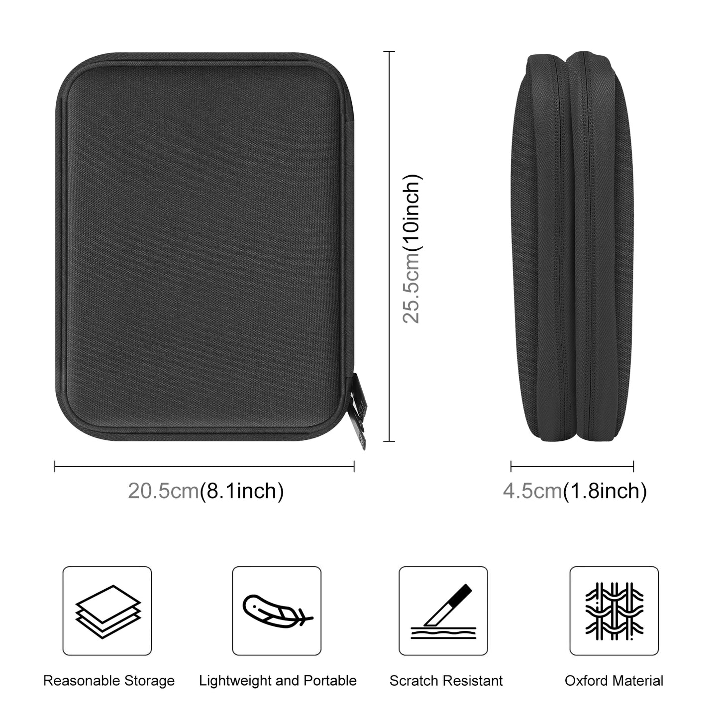 HAWEEL Watch Band Organizer Bag Box Earphones / U Disk / Digital Cable SD Card Phone Adatper Storage Case  25.5 x 20.5 x 4.5cm