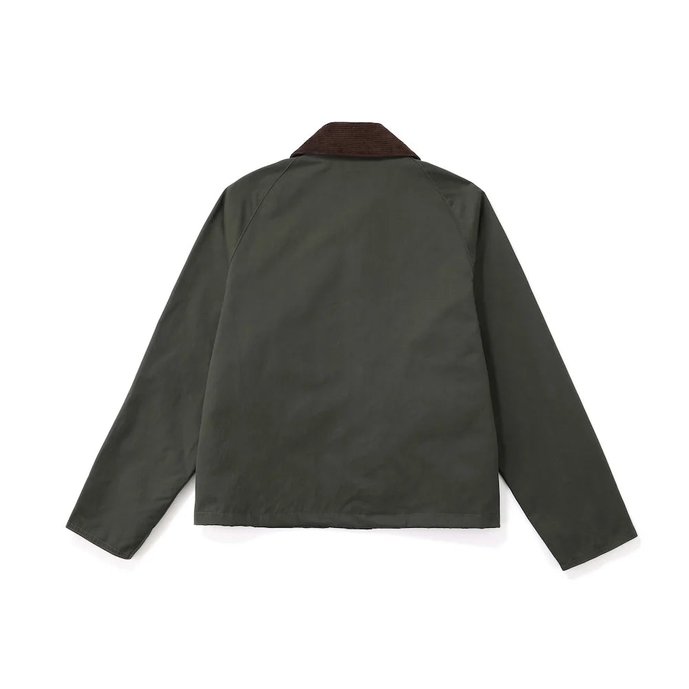 Cropped Canvas Un-wax Sl Spey Vintage Safari Olive Sage Green Outdoor Fishing Windbreaker Utility Tactical Hunting Coat For Men