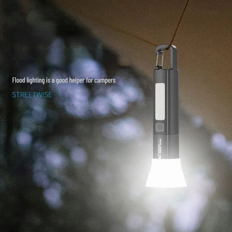 Xiaomi SMILING SHARK Outdoor Flashlight Portable Strong Lights Variable Focus with Home Camping Fishing Walking Lighting Lamp