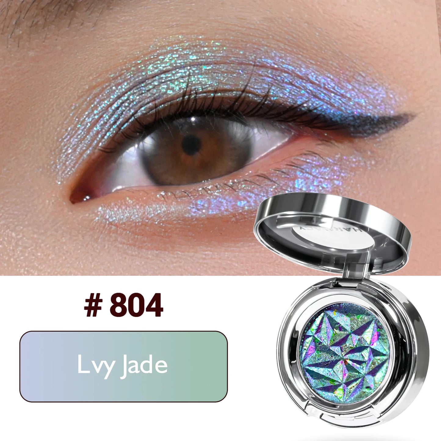 CHARMACY Multichrome Eyeshadow Palette High Pigment Waterproof Long Lasting Eye Shadow Makeup for Women