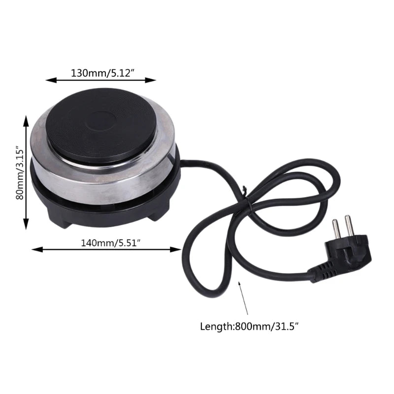 220V 500W Electric Mini Stove Hot Plate Multifunction Cooking Coffee Heater New N0PF