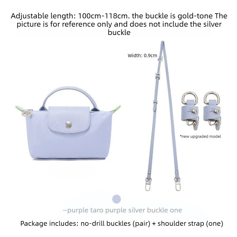 Zqish Zak Avec Principale Et Inclinée Y2K Ballon Haut Nylon Élément Sangle D'épaule Sans Perforation En Pression Style Français