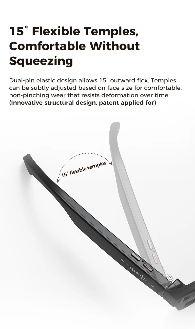 AI Smart Glasses M02Ultra with Charging Case - 800MP Camera, Object Recognition, Translation, WiFi, Navigation, Recording