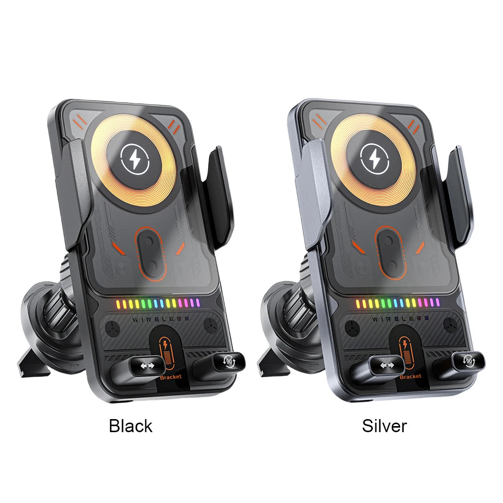 Car Wireless Charger Car Phone Mount Air Vent Cell Phone Holder Auto Clamping Car Accessories