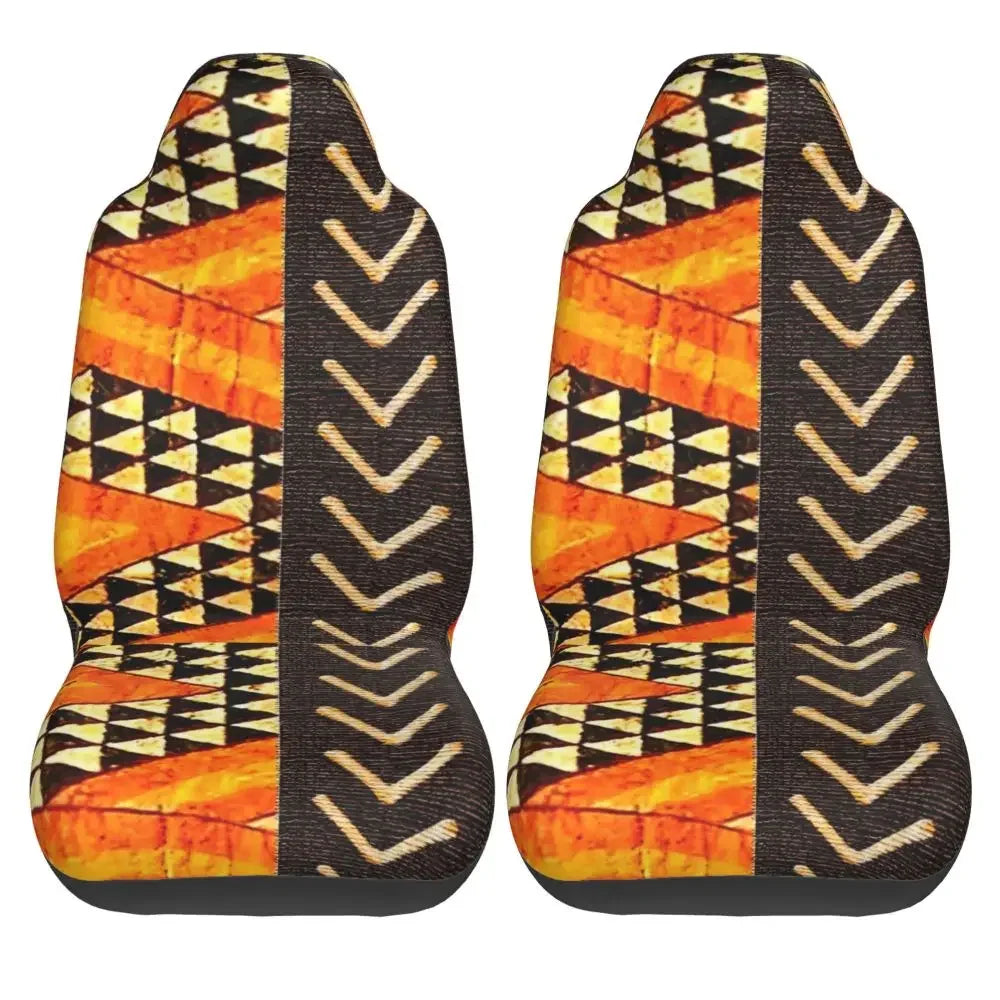 Antique African Textile Print Universal Car Seat Cover Protector Interior Accessories Women Seat Cushion/Cover Seat Protector