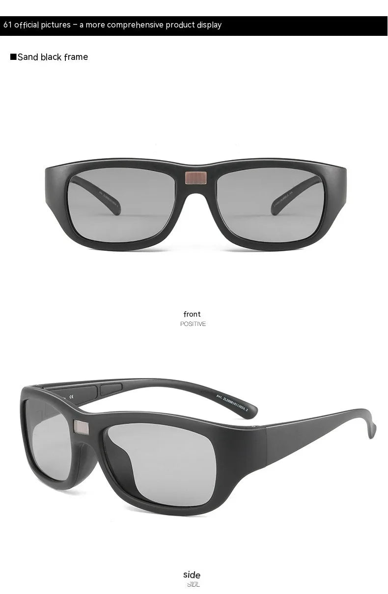 0.1s Color Changing Intelligent Photosensitive Polarized Smart Glasses Sunglasses Men Women Driving Cycling Fishing Sun Glasses