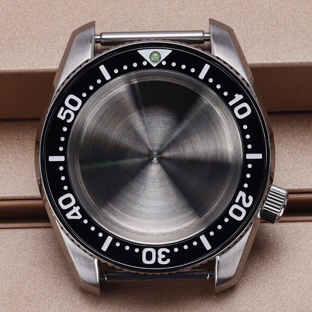 Diver NH35 42mm Watch Case Sapphire Glass Solid Bottom Cover For SPB185J1/187J1 NH34 NH35 NH36/38 Movement Stainless Steel Strap
