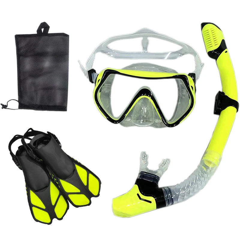 Snorkeling Scuba Diving Mask Free Diving Goggles Silicone Skirt Panoramic Dive Mask For Adults Swimming Snorkeling