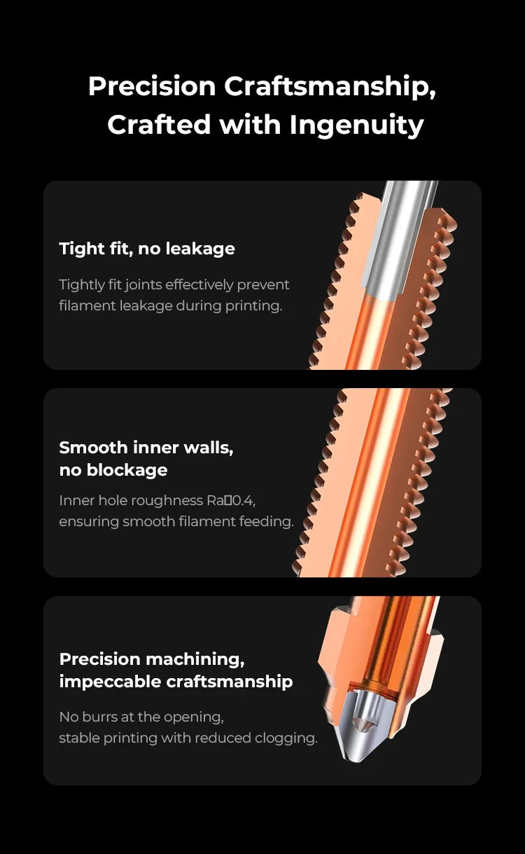 Creality K1C Nozzles Kit Unicorn Quick-Swap Nozzle 0.4/0.6/0.8mm Hardened Steel High-Speed for K1C / Ender 3 V3 Upgraded parts