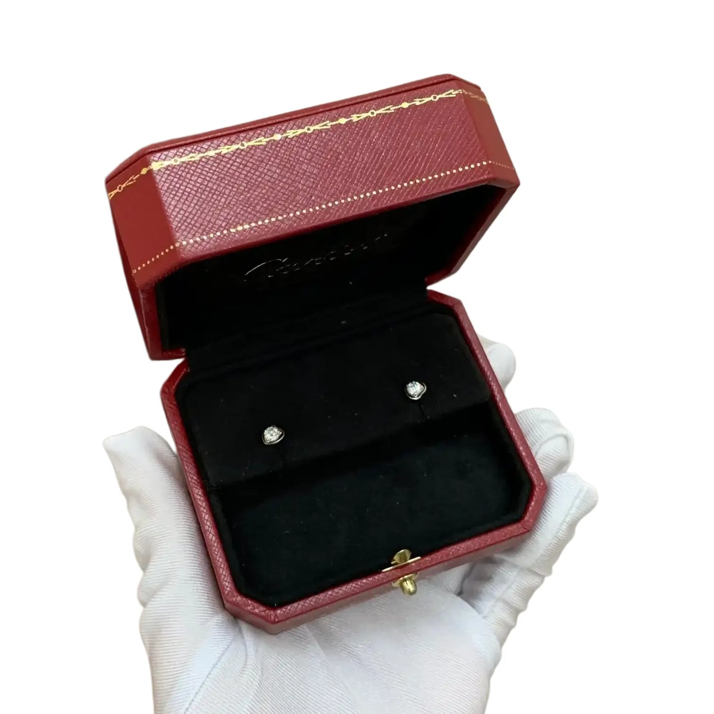 Customizable LOGO Vintage Octagonal Gold Text Storage Box Ring Earnail Bracelet  Jewelry Packaging Case Collection Storage Box