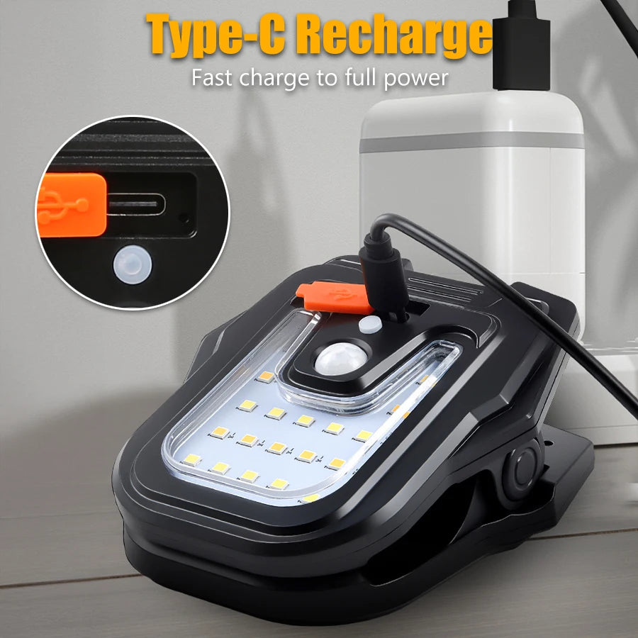 9900LM Solar Garden Outdoor Lights Clip Light Motion Sensor Waterproof Camping Lamp Rechargeable for Landscape Garden Decoration