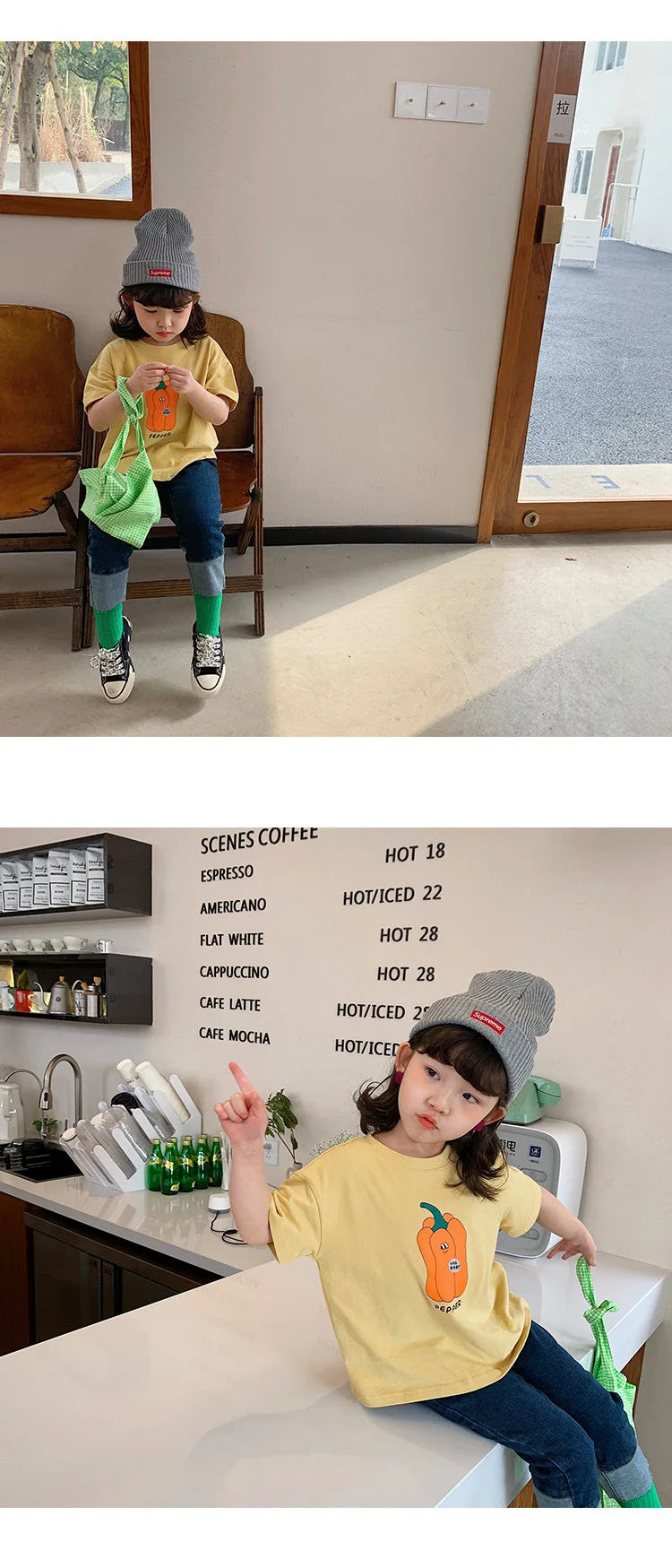 Baby Girls Boys Short Sleeved T-shirt Kids Cotton Top Tees Toddler Cartoon Print Shirts Summer Children's Clothing Korean Style