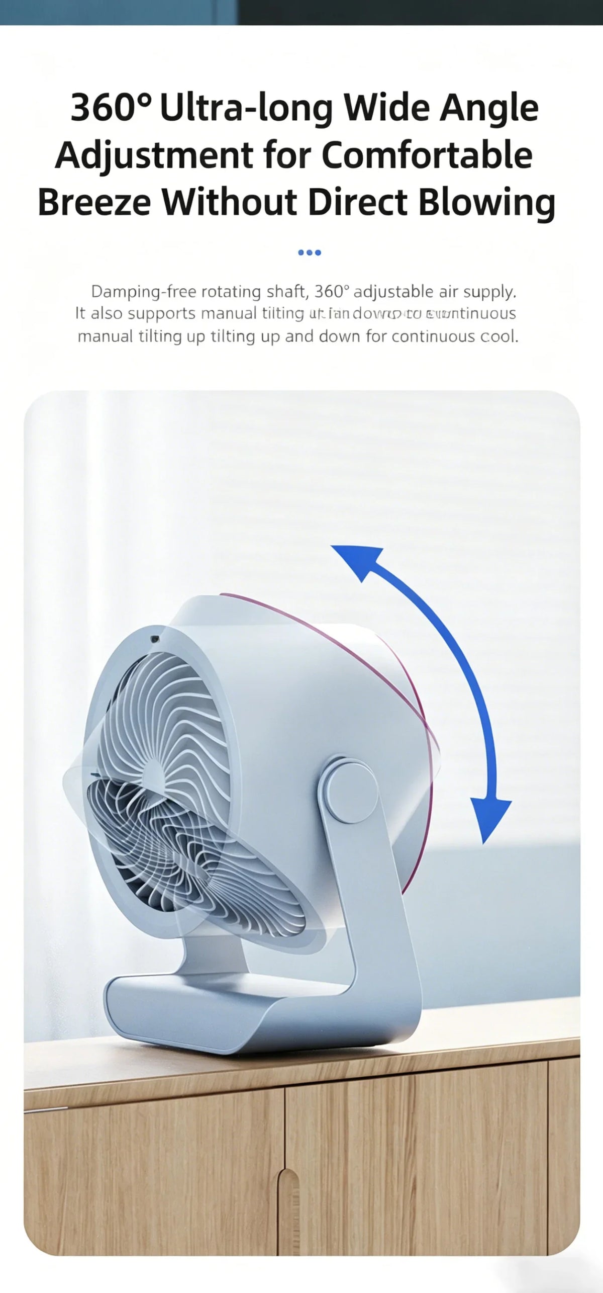 Hot-Selling New Air-Conditioning Circulating Mini Fan With Touch Control And Digital Display, Suitable For Dormitory Bed, Silent