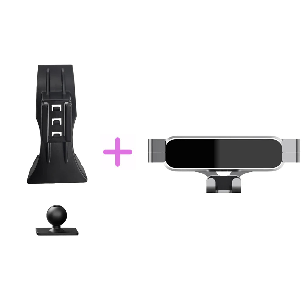For Ford Mustang 2015-2018 2019 2020 2021 Car Phone Holder Wireless Charging Bracket Base Gravity Stand Phone Mount Accessories