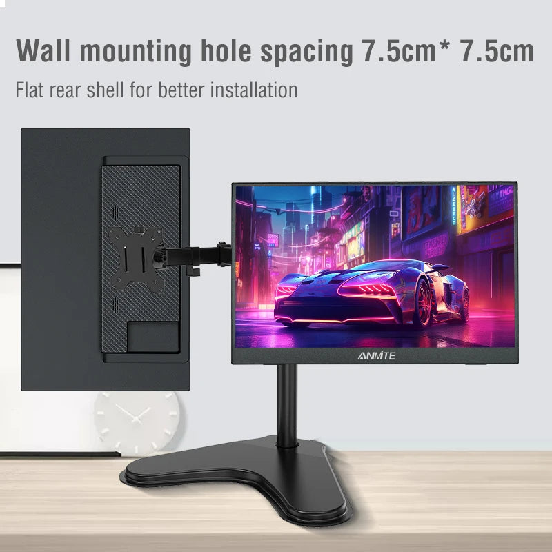Anmite 16-Inch Portable Touch Monitor Non-touch optional 1200P HDR 16:10 For XBox PS4 / 5 Switch Cell Phone PC Loptop Extension