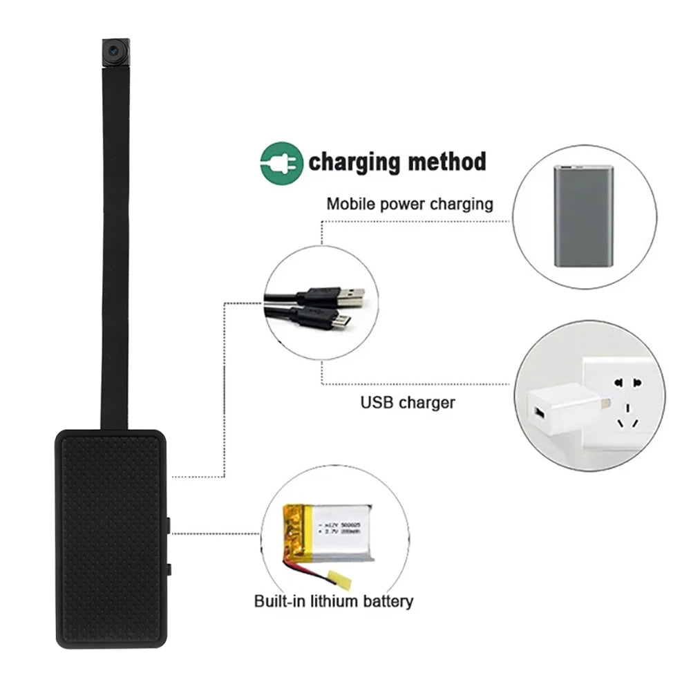 HD 1080P WiFi Mini Camera DIY Module Home Security Cam For Wide Angle Motion Detection Alarm & Record Support Phone App