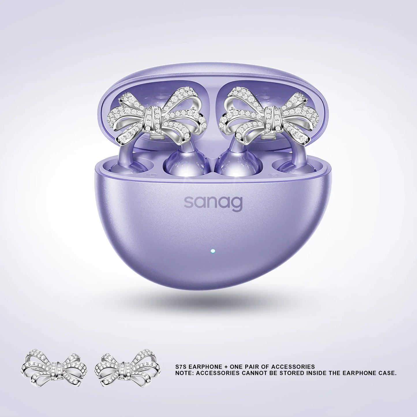 Sanag S7S AI Open Ear Clip on Headphones HiFi 3D Stereo Sound Quality AI Assistant Wireless Bluetooth Earphones APP EQ Setting