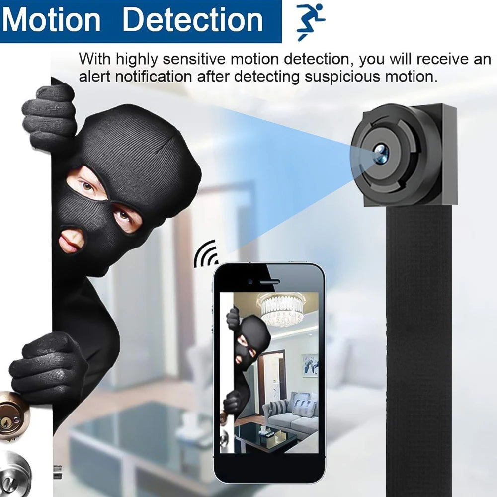 128GB WiFi Mini Camera 1080P Diy Module Nanny Video Recorder Home Security Camera Micro Camcorde Suitable for Home/Office Use