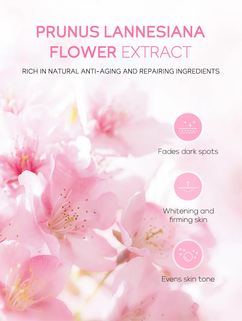 LAIKOU Sakura Skin Care Sets Facial Cleanser Face Cream Serum Toner Moisturizing Brightening Anti Wrinkles Kit