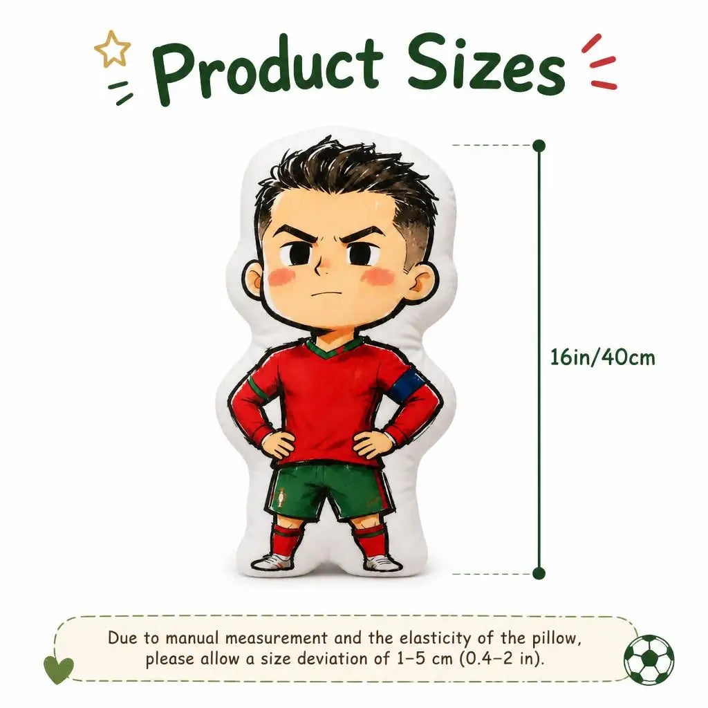 CR CR7 Portugal Soccer Football Siu Plush Pillow Cushion Irregular Stuffed Throw Pillow Home Decor Gift Sofa Bed