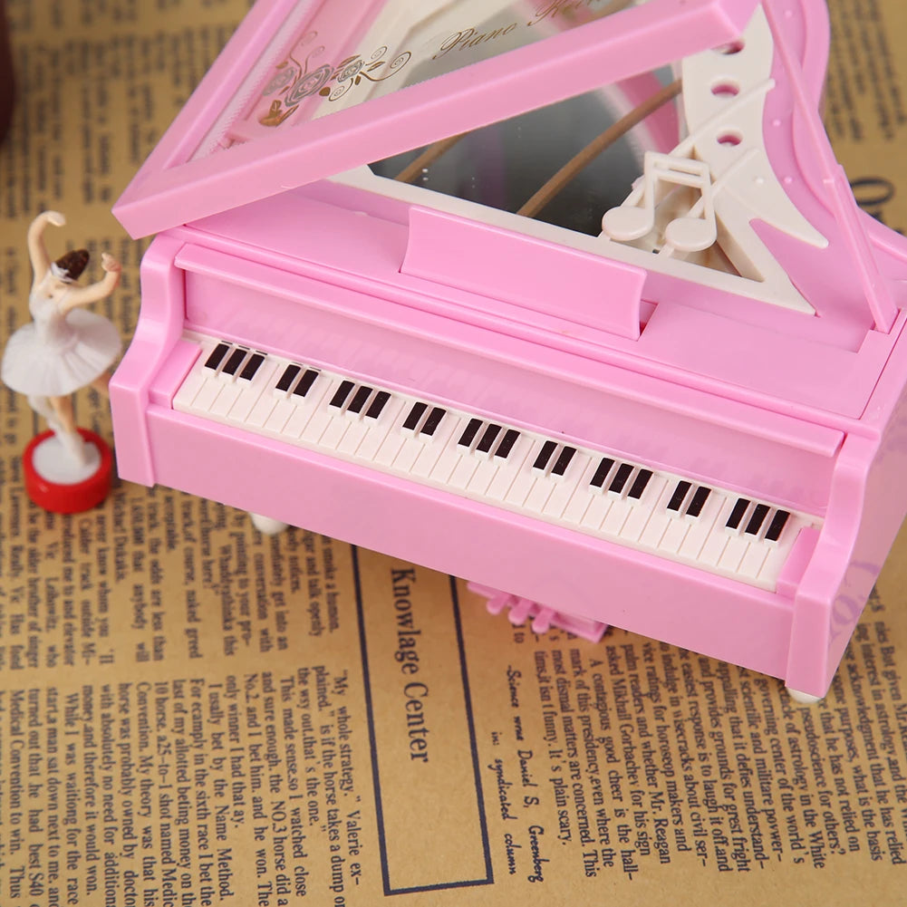 Dancing Ballerina Elegant Music Box Romantic Classic Piano Musical Box Exquisite Creative Eco-friendly for Birthday Wedding Gift