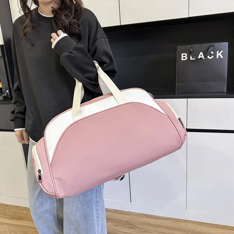 Fitness Bag Custom Logo Dry Wet Separation Travel Bag Personalized Sports Bag DIY Name Gym Bag