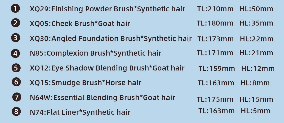 OVW Makeup Brushes Natural Hair Foundation Powder Eyeshadow Contour Professional Makeup brush Set Kit maquiagens