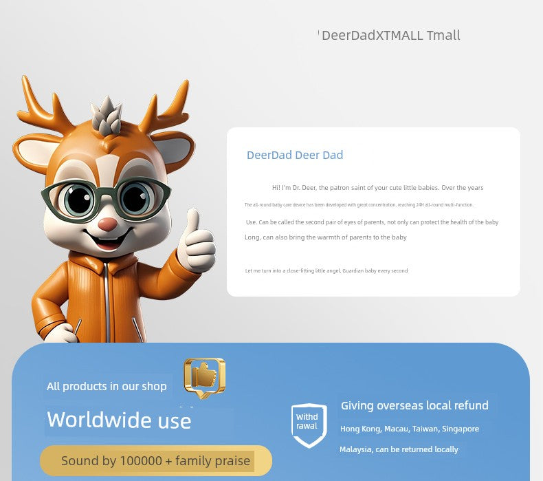 Smart Home Baby Child Sleeping Monitor Wireless HD Night Vision Voice Intercom Cry Reminder for Newborn to 10 Years Old