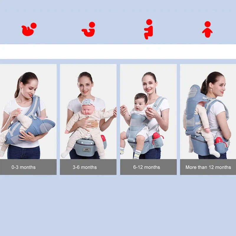 Baby Carrier Waist Stool With Storage Bag Kangaroo Shoulder Swaddle Sling Infant Kid Wrap Ergonomic Backpack Hipseat