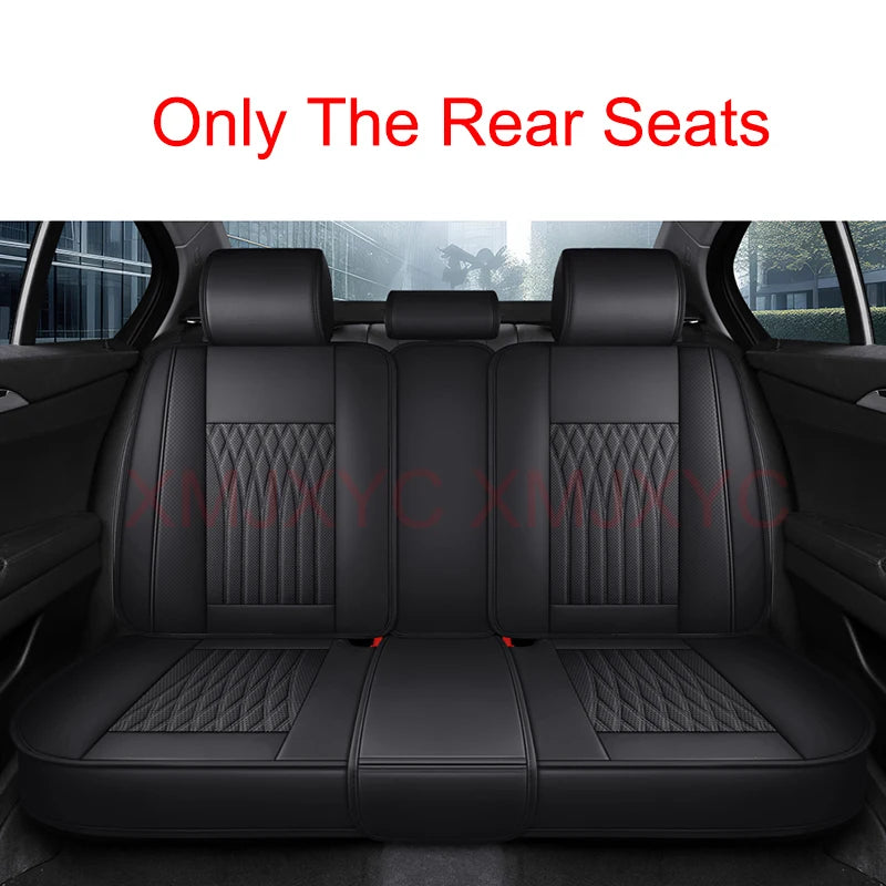 Pu Leather Universal Car Seat Cover for MITSUBISHI Outlander ASX Eclipse Lancer Pajero Sport Galant Triton Auto Accessories