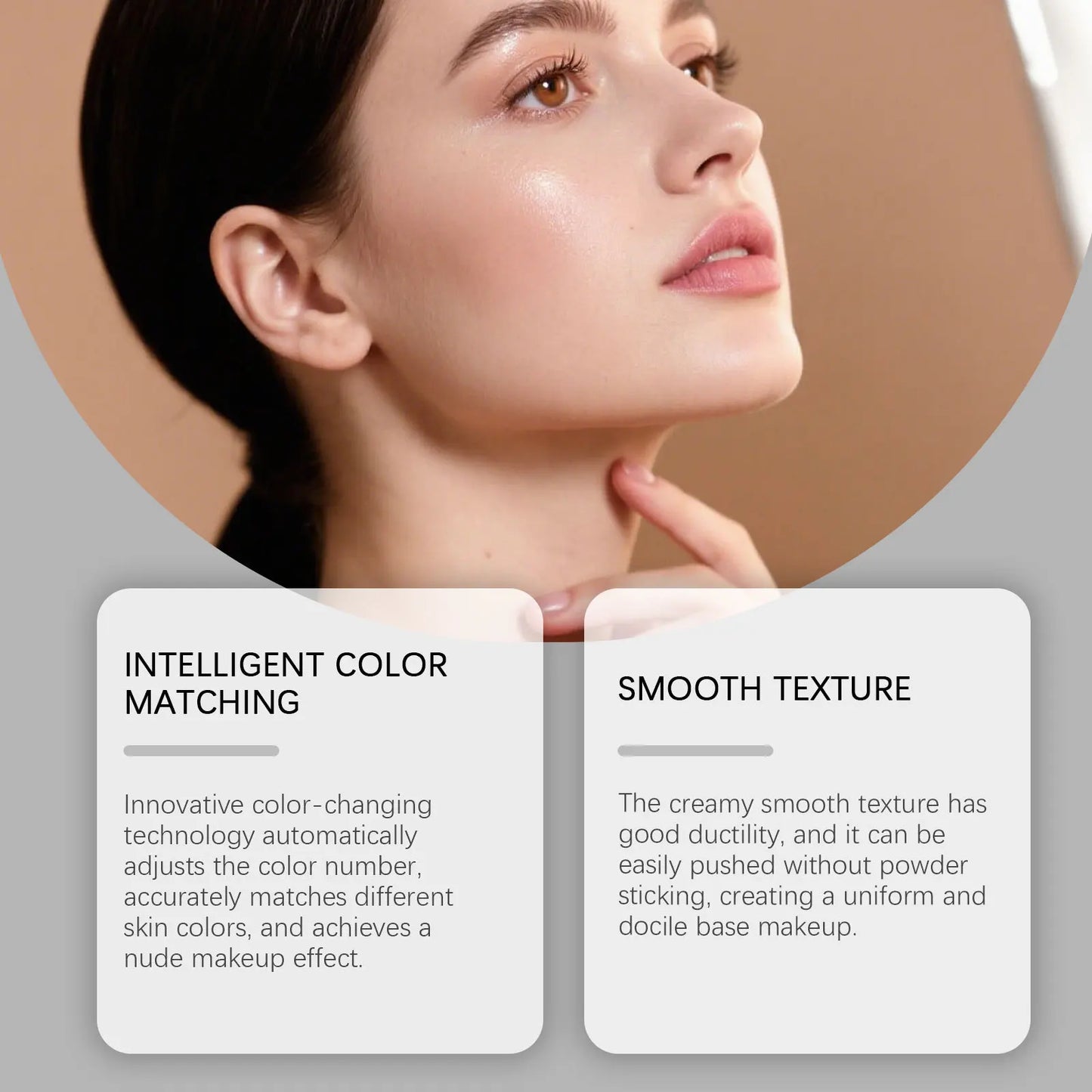 2-in-1 Color-Changing Foundation Stick Liquid Hydrating Matte Concealer Lightweight Moisturizing Brightening Translucent Makeup
