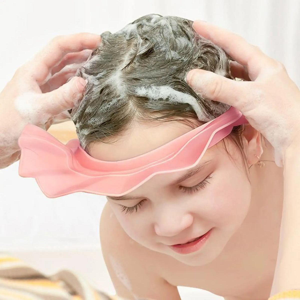 Baby Hair Washing Hat, Baby Adjustable Shower Cap, Bath Visor For Toddler, Splash-Proof Adjustable Shampoo Shower Protection Hat