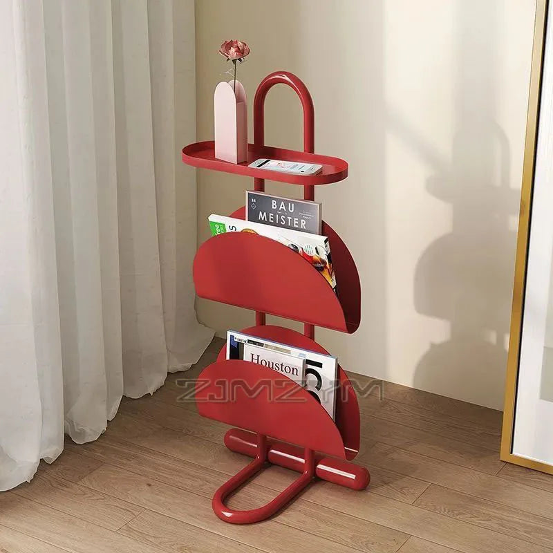 3-Tier Save Space Side Table Removable Sofa Side Cabine Living Room Balcony Coffee Table Magazine Bookcase Bedroom Bedside Shelf