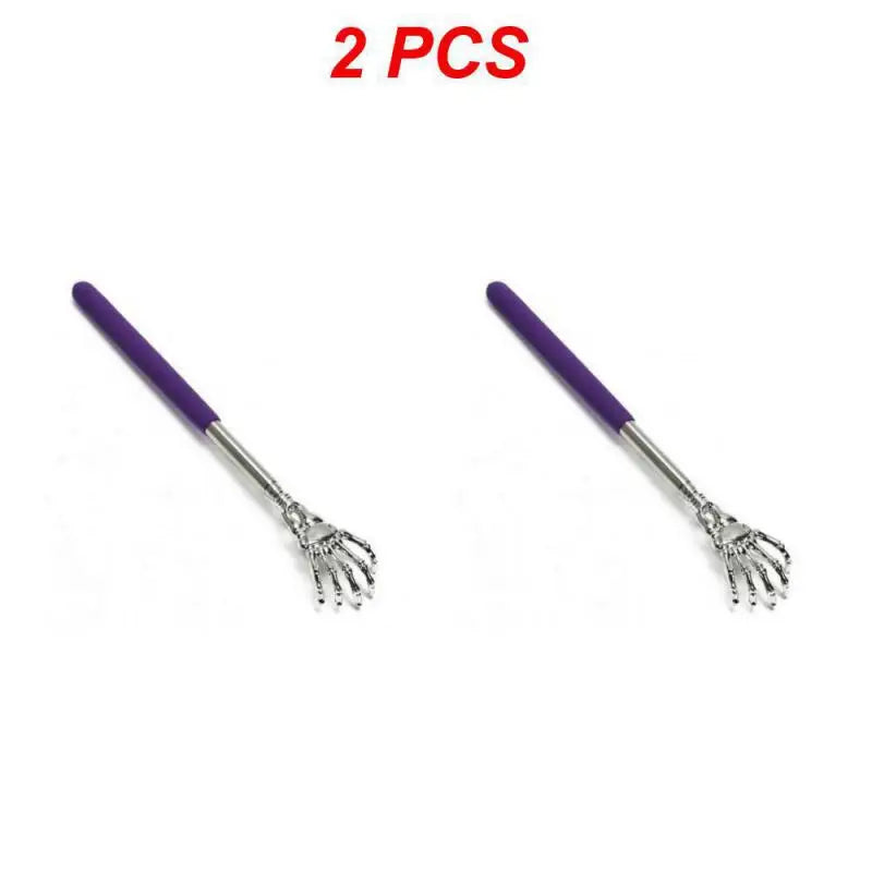 1/2PCS Retractable Back Scratcher Stainless Steel Long Handle Body Scratching Massage Tool Portable Universal Black Blue Health