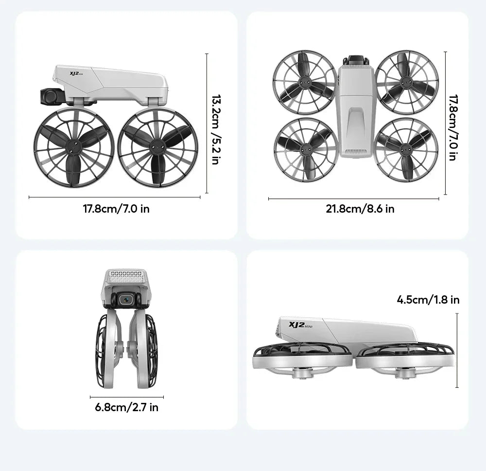 XJ2 Mini Drone 8K HD Camera, Foldable Brushless RC Quadcopter, Remote Control Toy for Kids Teens Beginners Gift Drone